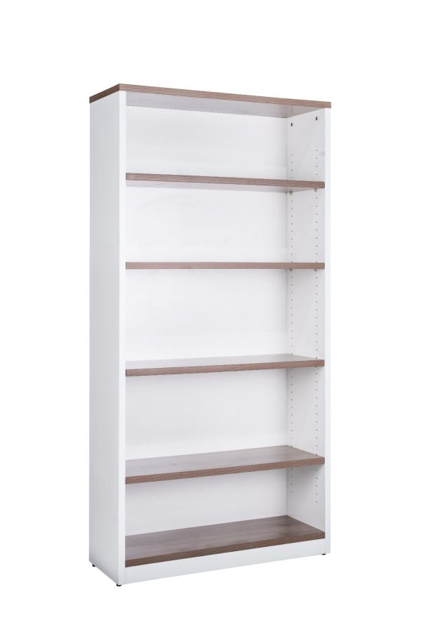 Premium Open Bookcase 1800H Virginia Walnut - 3 Colours Premium Open Bookcase 1800H Virginia Walnut - 3 Colours