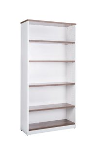 Open Bookcase 1800H Casnan Walnut - And 3 Colours