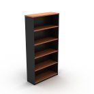 Open Bookcase 1800H White Charcoal