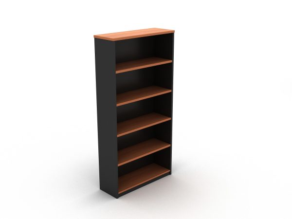 Open Bookcase 1800H White Charcoal Open Bookcase 1800H White Charcoal