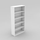 Open Bookcase 1800H White Charcoal