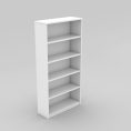 Open Bookcase 1800H - All White