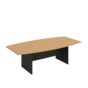 Boat Shaped Boardroom Meeting Table 2400W - 5 Colours