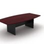 Boat Shaped Boardroom Meeting Table 2400W - 5 Colours