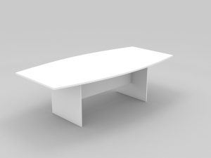 Boat Shaped Boardroom Meeting Table 2400W - 5 Colours