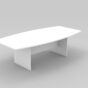 Boat Shaped Boardroom Meeting Table 2400W - 5 Colours