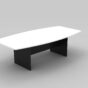 Boat Shaped Boardroom Meeting Table 2400W - 5 Colours