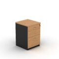 2 Drawer Filing Cabinet  with Lock Cherry - 4 Colours