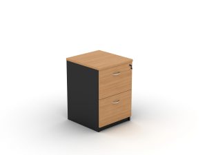 2 Drawer Filing Cabinet Beech - 4 Colours