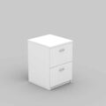 2 Drawer Filing Cabinet  with Lock Cherry - 4 Colours