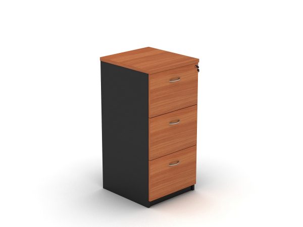 3 Drawer Filing Cabinet Cherry - 3 Colours