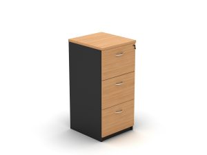 3 Drawer Filing Cabinet Beech - 3 Colours