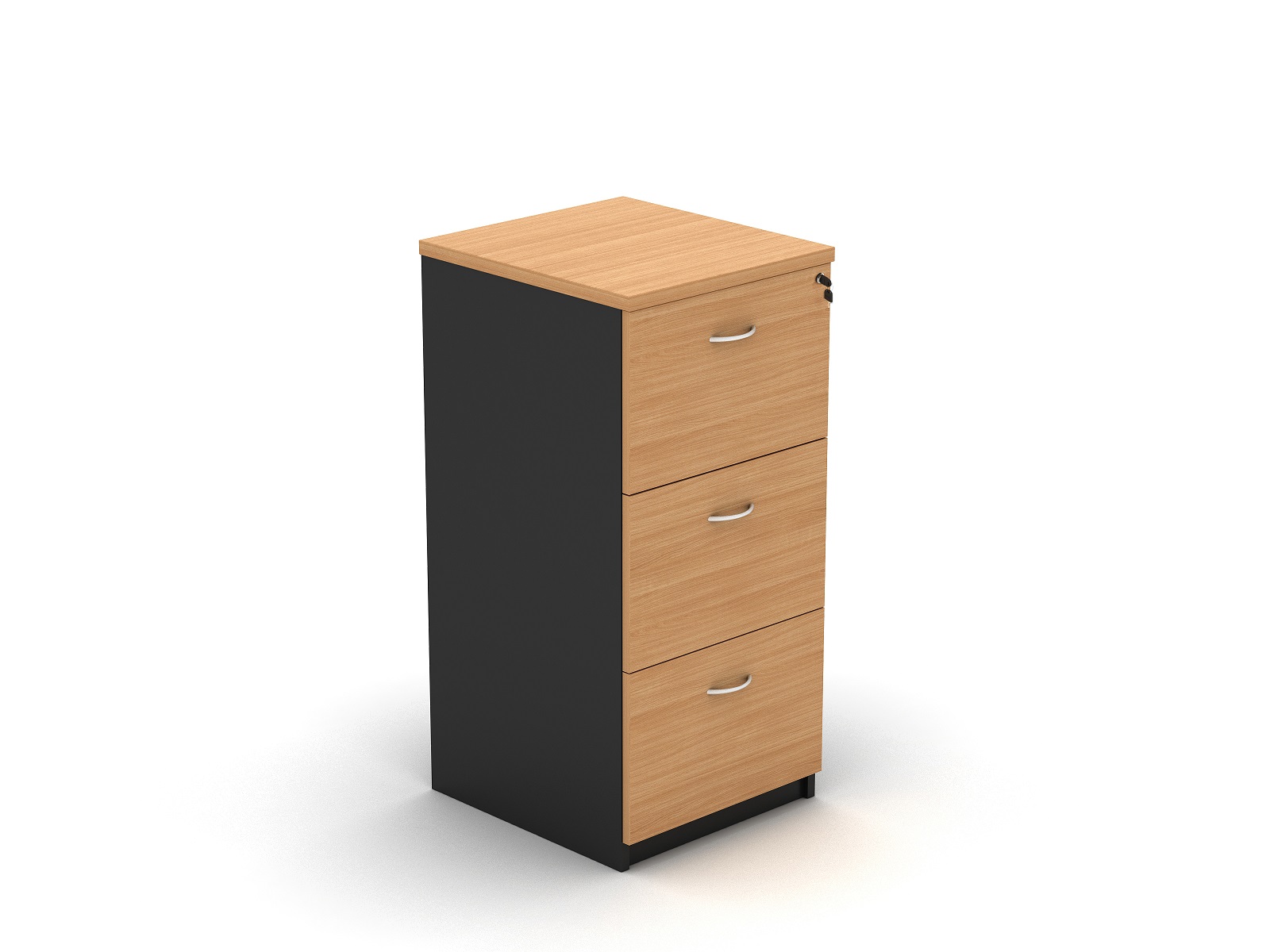 3 Drawer Filing Cabinet Beech - 3 Colours