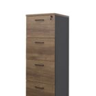 Premium 4 Drawers Filing Cabinet Virginia Walnut - 3 Colours
