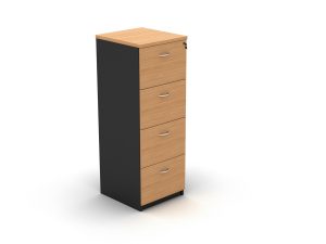 4 Drawers Filing Cabinet Beech - 5 Colours