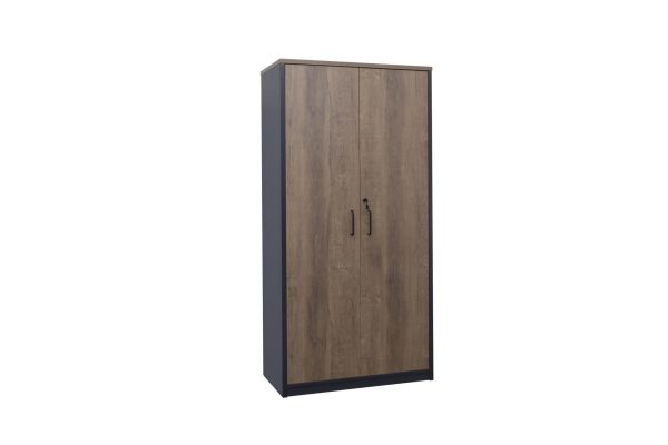 Premium Walnut Full Door Cupboard Casnan - 3 Colours