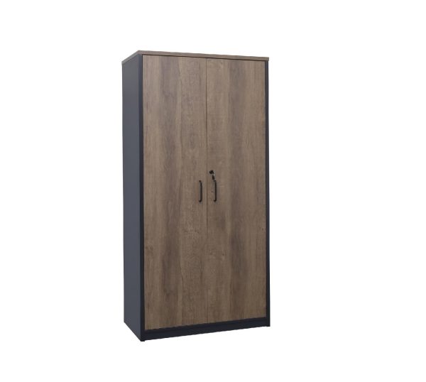 Premium Walnut Full Door Cupboard Regal - 3 Colours