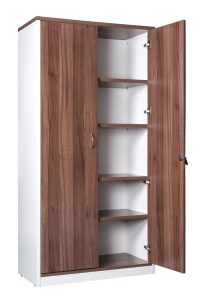 Premium Walnut Full Door Cupboard Casnan - 3 Colours