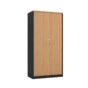 Full Door Stationery Cupboard 1800 Redwood - 5 Colours
