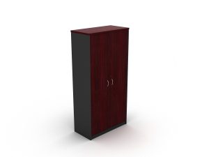 Full Door Stationery Cupboard 1800 Redwood - 5 Colours