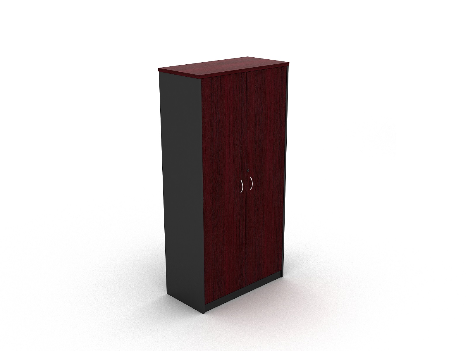 Full Door Stationery Cupboard 1800 Redwood - 5 Colours