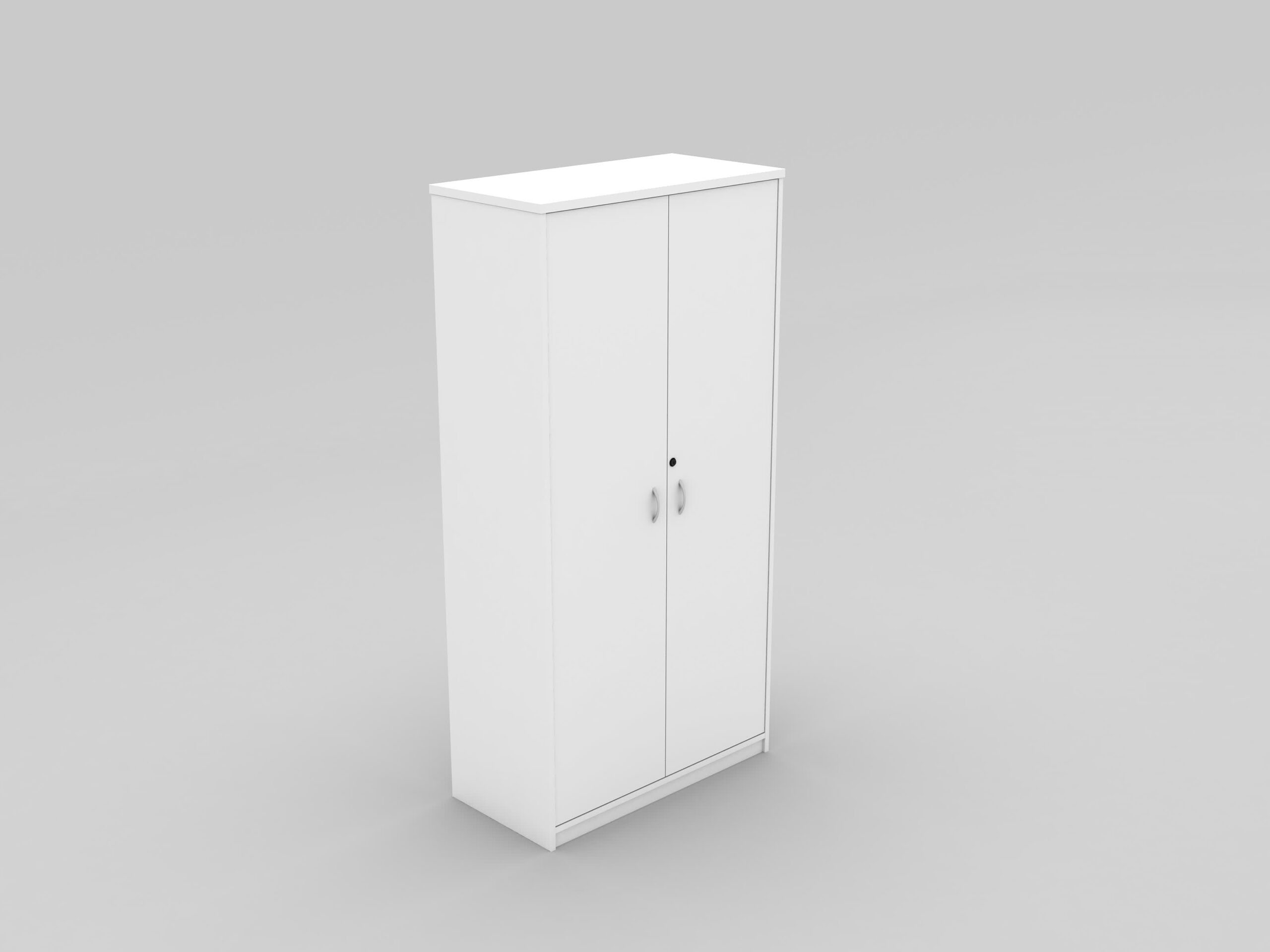 Full Door Stationery Cupboard 1800 WHITE - 5 Colours