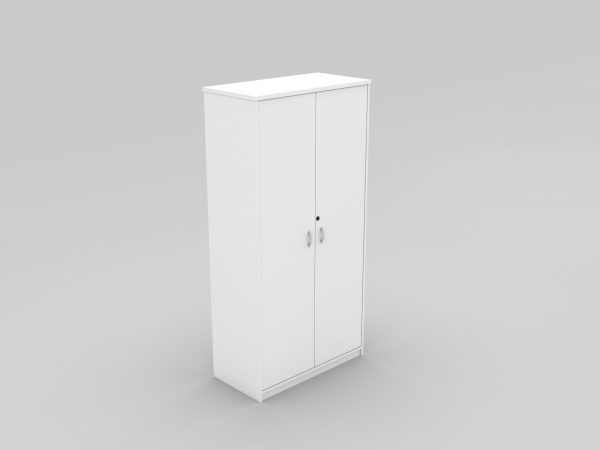 Full Door Stationery Cupboard 1800 WHITE - More Colours