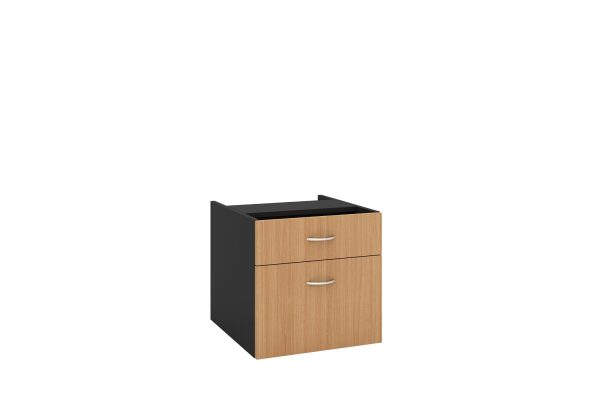 Fixed Pedestal 2 Drawers With Lock White - 5 Colours Fixed Pedestal 2 Drawers With Lock White - 5 Colours