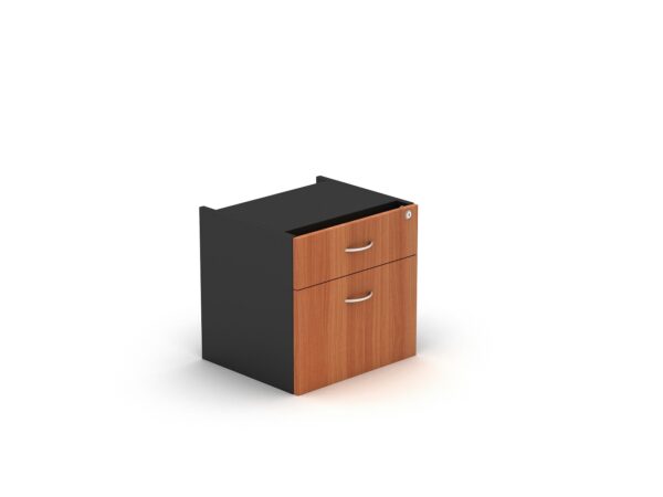 Fixed Pedestal 2 Drawers With Lock Che - 5 Colours