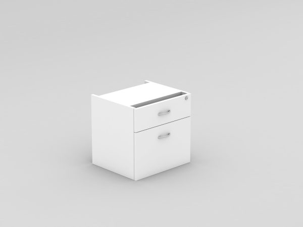 Fixed Pedestal 2 Drawers With Lock Redwood - 5 Colours Fixed Pedestal 2 Drawers With Lock Redwood - 5 Colours