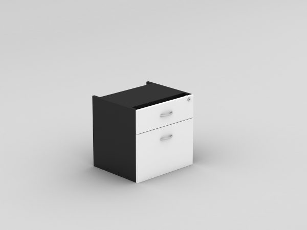 Fixed Pedestal 2 Drawers With Lock Beech - 5 Colours Fixed Pedestal 2 Drawers With Lock Beech - 5 Colours