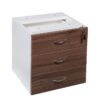 Premium Walnut Fixed Pedestal 3 Drawers Virginia - 3 Colours
