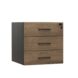 Premium Walnut Fixed Pedestal 3 Drawers Regal - 3 Colours