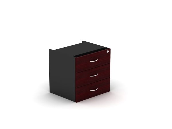 Fixed Pedestal 3 Drawers With Lock Beech - 5 Colours Fixed Pedestal 3 Drawers With Lock Beech - 5 Colours