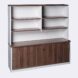 Premium Walnut Sliding Door Credenza - Casnan1800