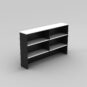 Desk Hutch 1800 WHITE CHARCOAL - 5 Colours