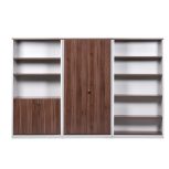 Premium Open Bookcase 1800H Virginia Walnut - 3 Colours