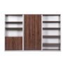 Open Bookcase 1800H Regal Walnut - 3 Colours