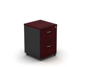 Mobile Pedestal 2 Drawers Red - 5 Colours