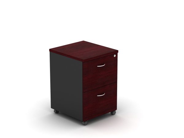 Mobile Pedestal 2 Drawers Red - 5 Colours Mobile Pedestal 2 Drawers Red - 5 Colours