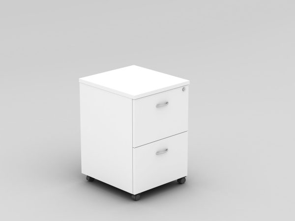 Mobile Pedestal 2 Drawers Red - 5 Colours Mobile Pedestal 2 Drawers Red - 5 Colours