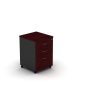 Mobile pedestal 3 drawers With Lock Redwood - 5 Colours