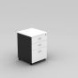 Mobile pedestal 3 drawers With Lock Redwood - 5 Colours