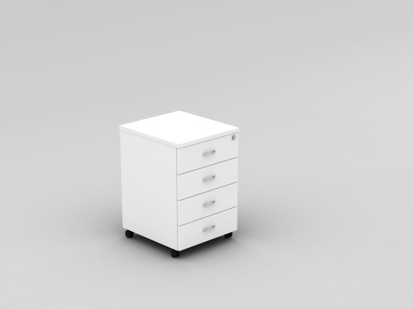 Mobile Pedestal 4 Drawers WCH - 5 Colours
