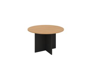 Round Meeting Table 900 with Cross Base - 5 Colours