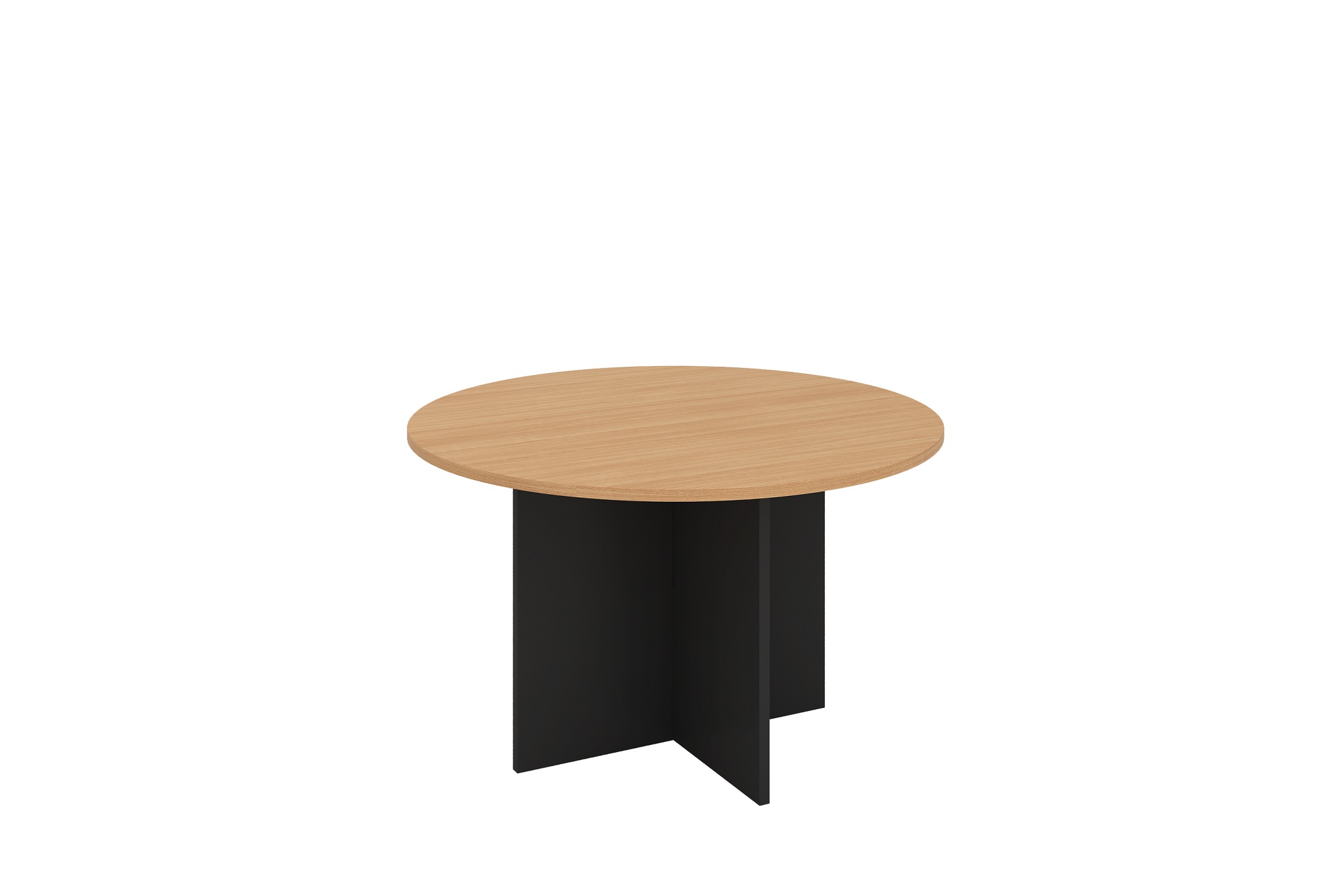 Round Meeting Table 900 with Cross Base - 5 Colours