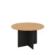 Round Meeting Table 1200 with Cross Base - 5 Colours