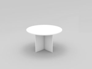 Round Meeting Table 1200 with Cross Base - 5 Colours