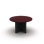 Round Meeting Table 900 with Cross Base - 5 Colours
