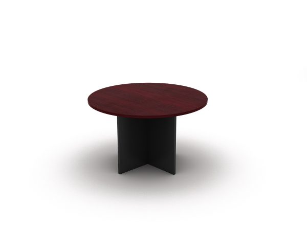 Round Meeting Table 900 with Cross Base - 5 Colours